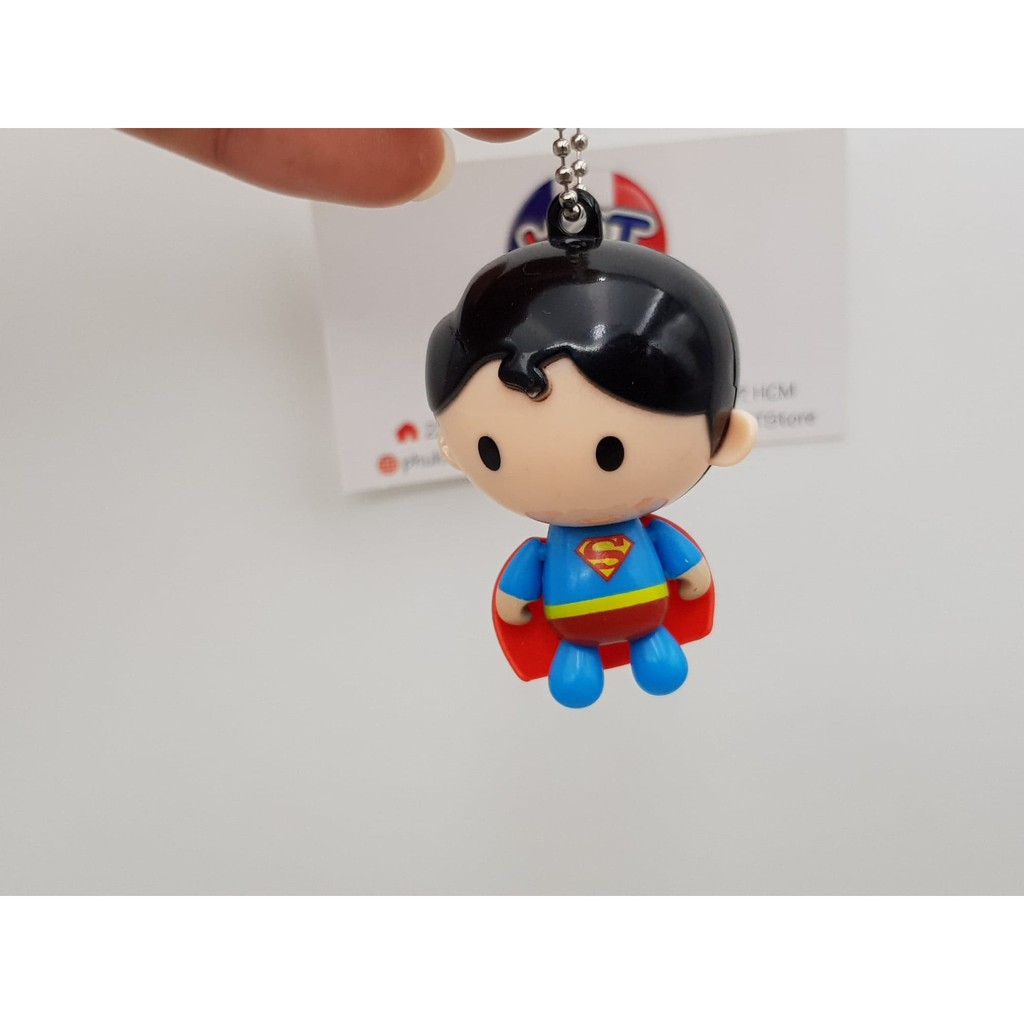 Móc khóa Người Dơi vs Superman Chibi