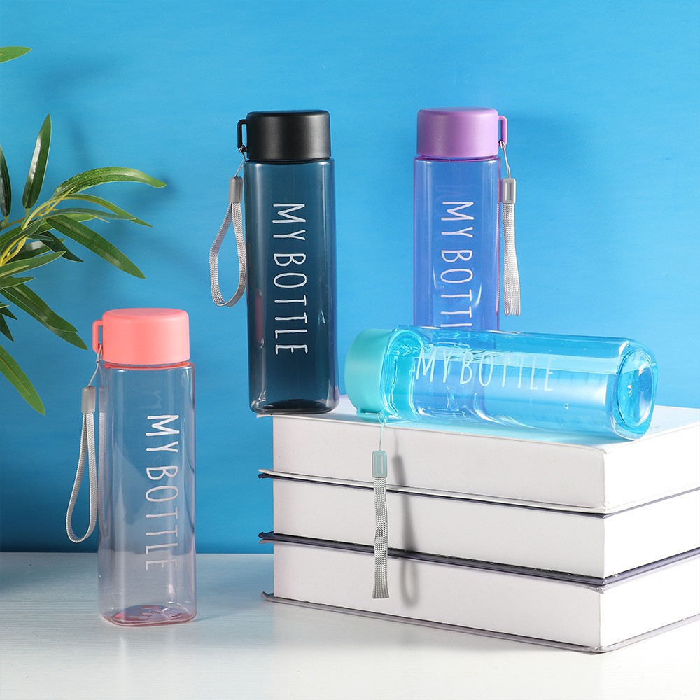 Bình Nước Nhựa Dung Tích 500ml Nhiều Màu Sắc Tiện Dụng Cho Nam Và Nữ