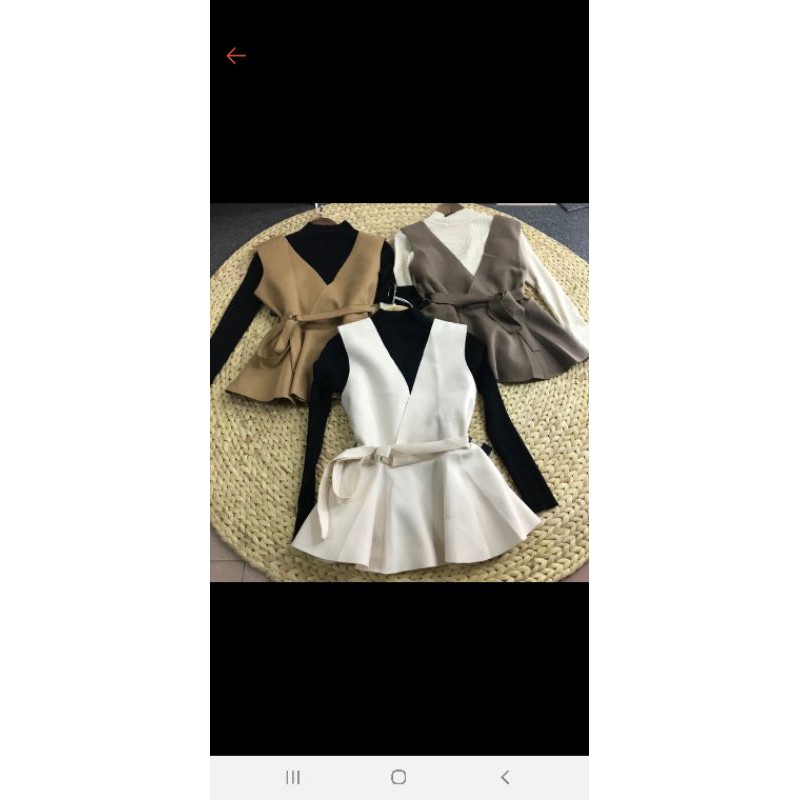 Set yếm dạ kèm belt