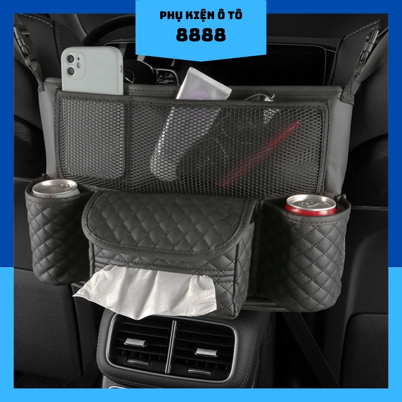 Túi Da Treo Đựng Đồ Đa Năng 8888 Màu Đen/Nâu/Be - Túi Treo Đựng Đồ Đa Năng Đen/Nâu/Be