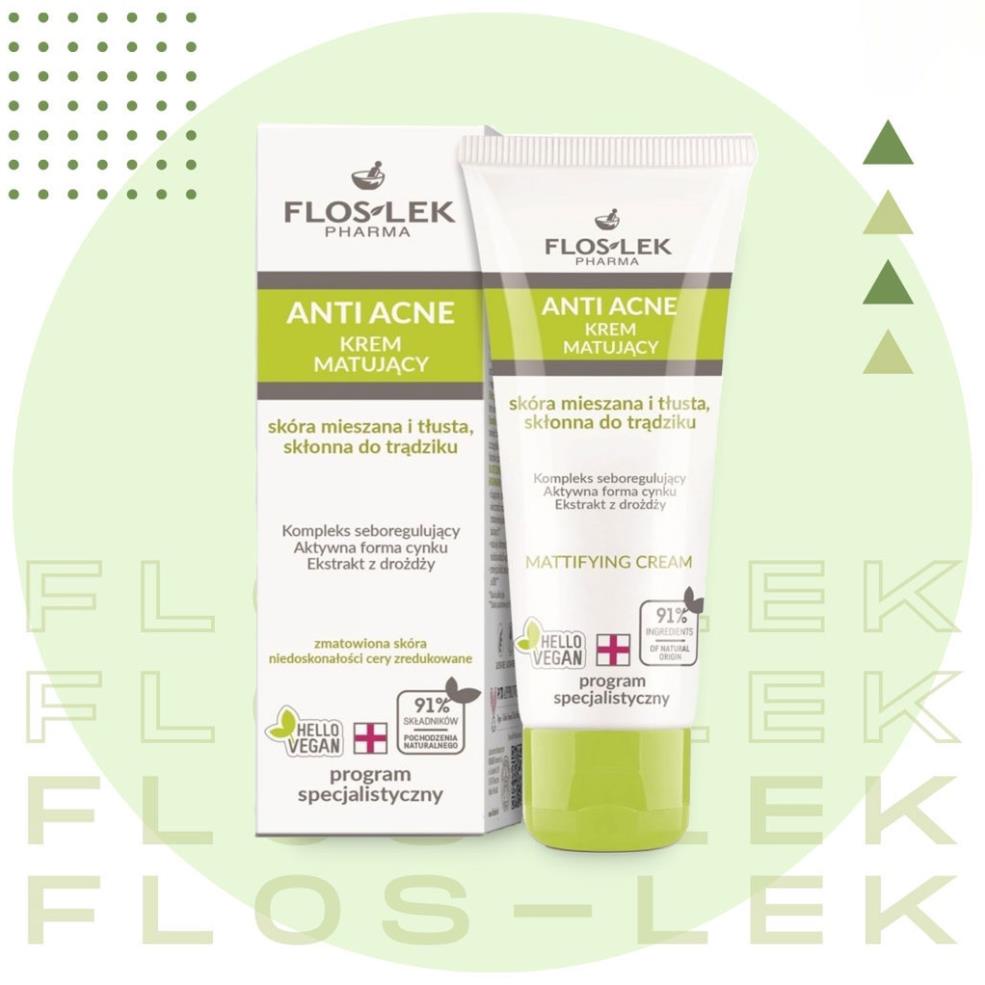 Kem Dưỡng FlosLek Anti Acne Mattifying Cream 50ml [ Chính Hãng ]