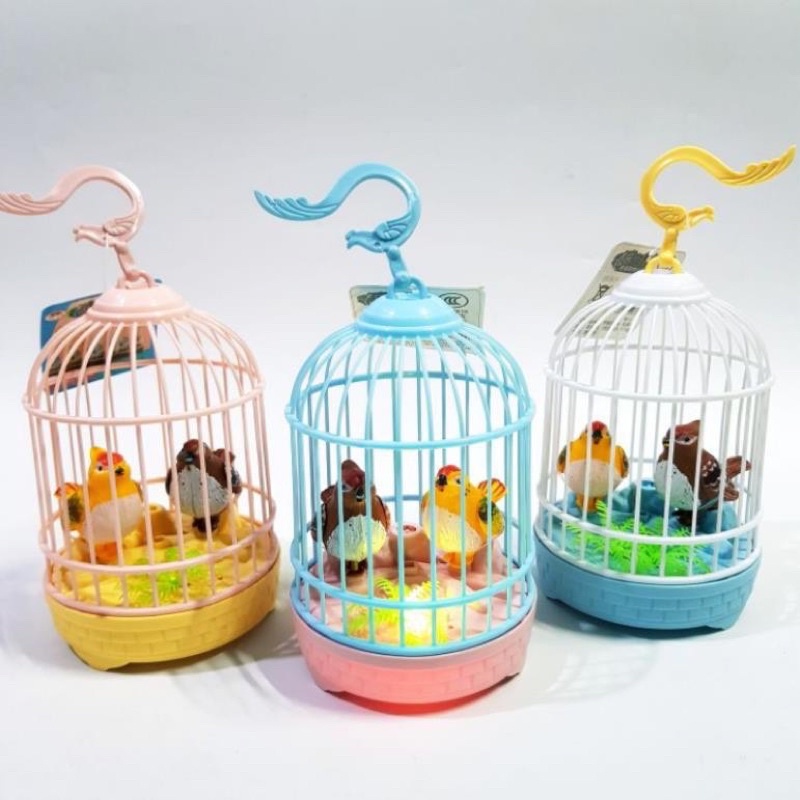 Lồng Chim Đồ Chơi Có Nhạc Đèn, Tiếng Chim Hót