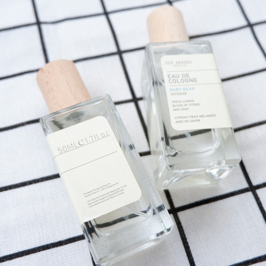 Nước hoa Shi Mang vuông nắp gỗ hương tự nhiên, quyến rũ Eau De Cologne 50ml g20shop | Thế Giới Skin Care