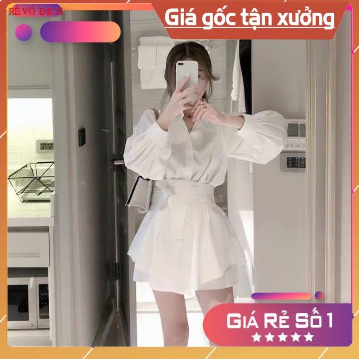 Sét Bộ 3 Món Sơ Mi Full Màu Đen/Trắng/Be (Kèm Hình Thật) cho nàng xinh đẹp và tự tin dạo phố TF397