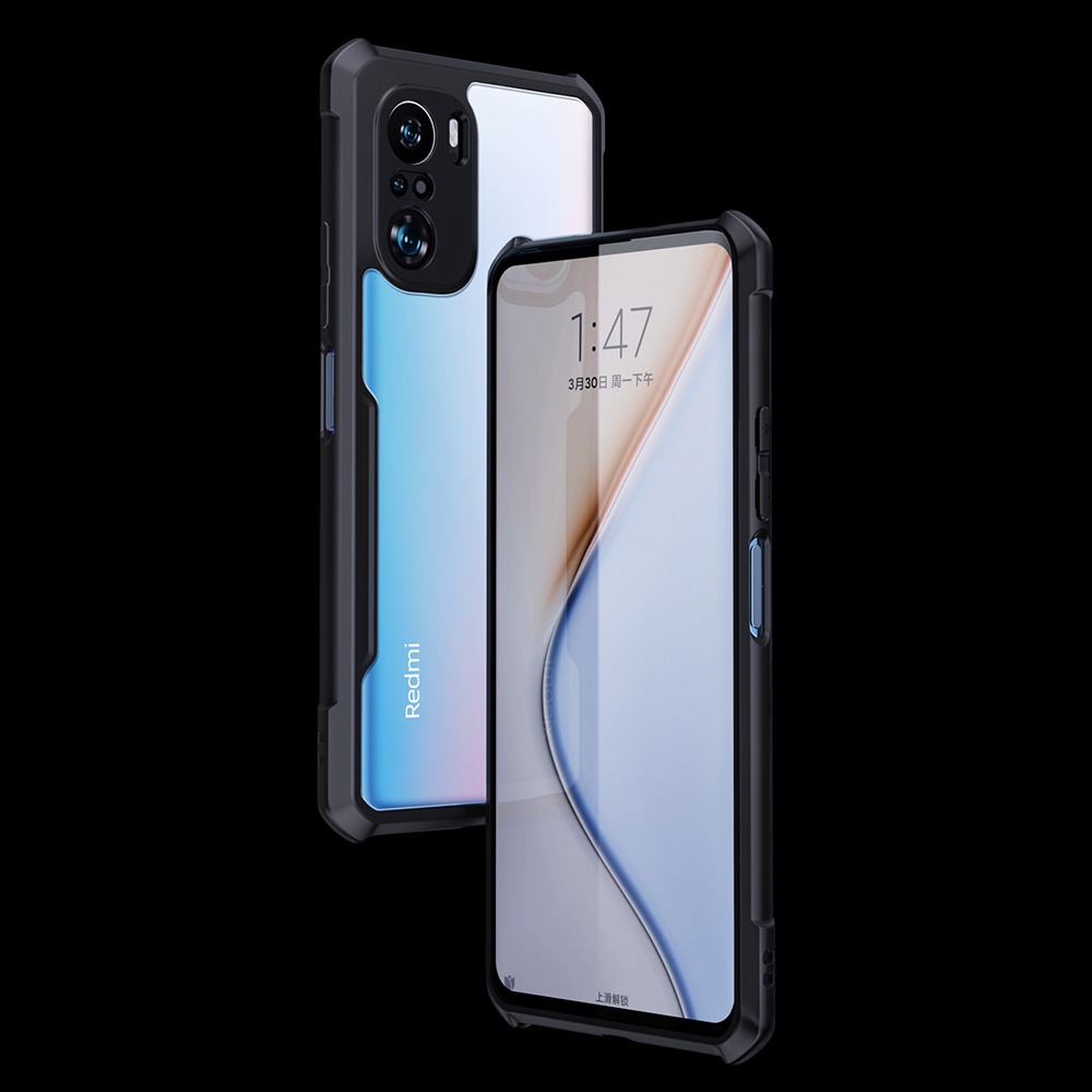 Ốp điện thoại trong suốt chống sốc dành cho Xiaomi POCO F3 M3 X3 Pro NFC GT 5G