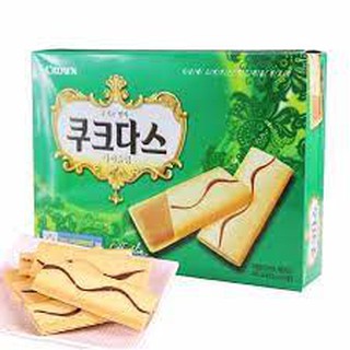 Bánh kẹp nhân kem Crown Hàn Quốc các vị vani - cafe (288g)
