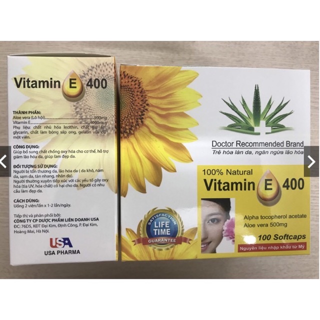 Vitamin E kèm tinh chất nha đam giúp sáng đẹp da | BigBuy360 - bigbuy360.vn