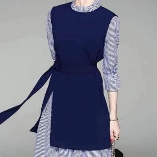Đầm kate lụa + dây nịch