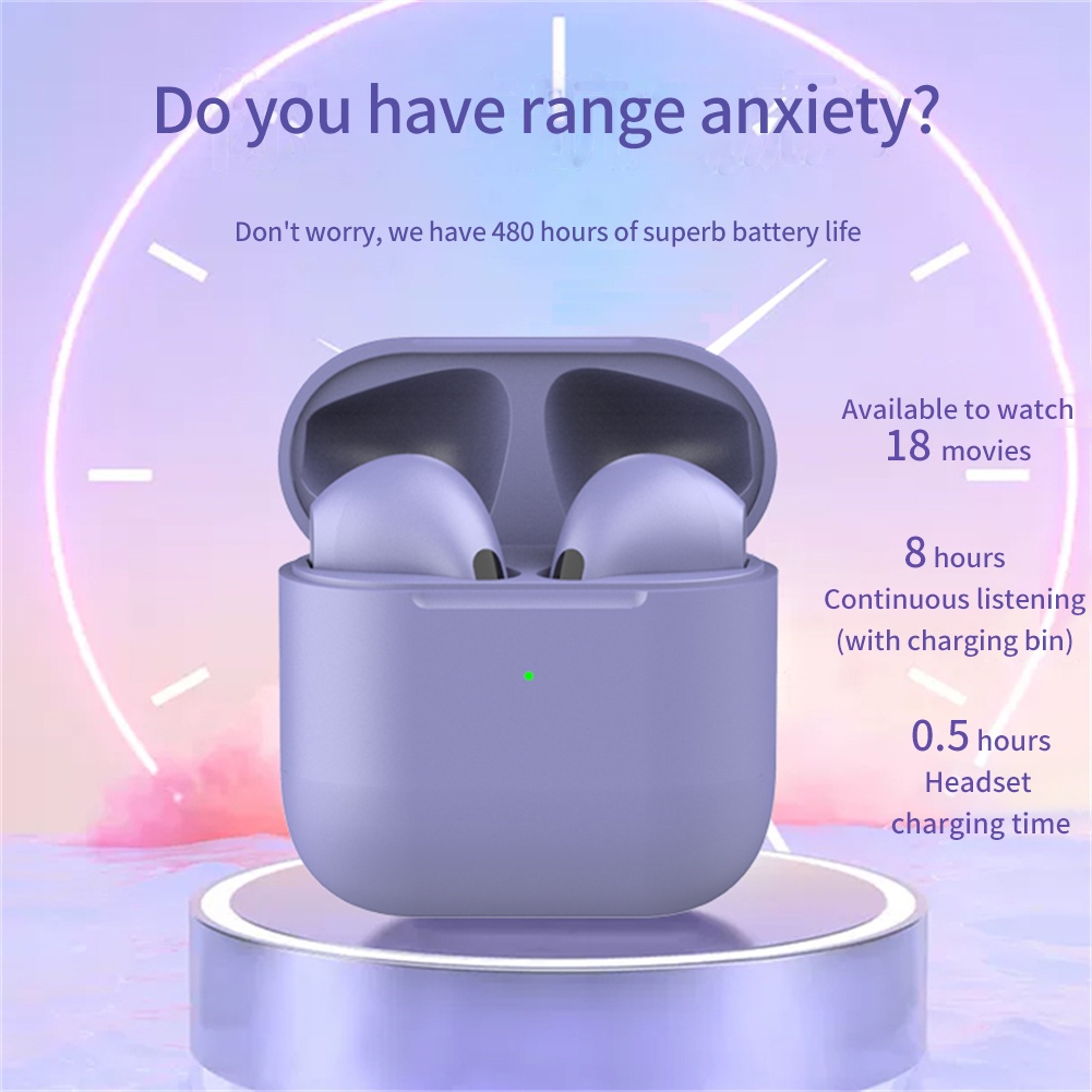 Tai Nghe Bluetooth Pro4 Mini Thật Tai Nghe Nhét Tai Không Dây Cho Điện Thoại Cầm Tay Gọi Trong Tai Tai Nghe Có Mic