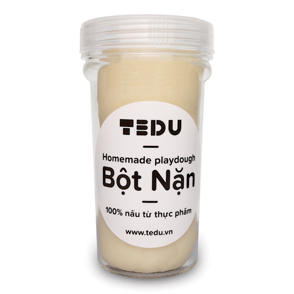 Bột nặn đất nặn an toàn Tedu hủ 140gram - Màu trắng