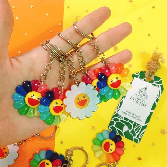 MÓC KHOÁ HOA KAIKAIKIKI 35MM ẢNH THẬT