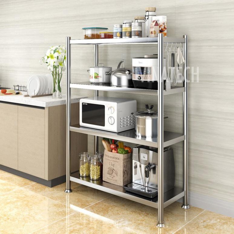 Kệ Inox Siêu Cứng Đa Năng Hàn Quốc 3-5 Tầng Đựng Lò Vi Sóng