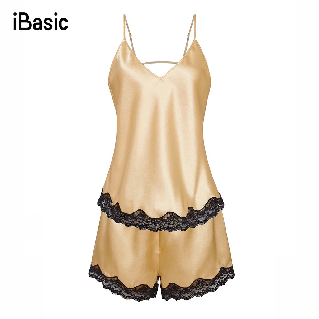 Bộ đồ mặc nhà satin iBasic HOMY015