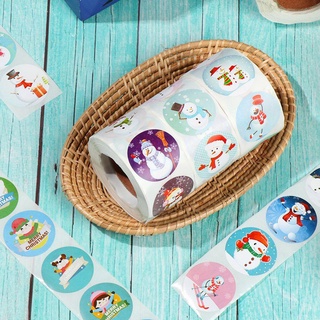 Cuộn 500 Nhãn Dán Trang Trí Giáng Sinh Độc Đáo