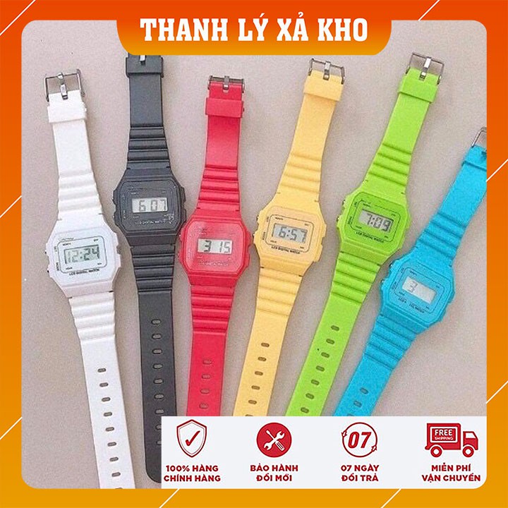 [THANH LÝ XẢ KHO] Đồng Hồ Điện Tử Thời Trang Nam Nữ Dây Nhựa Bền Chống Nước Có Đèn Led S5 STORE DH007 | BigBuy360 - bigbuy360.vn