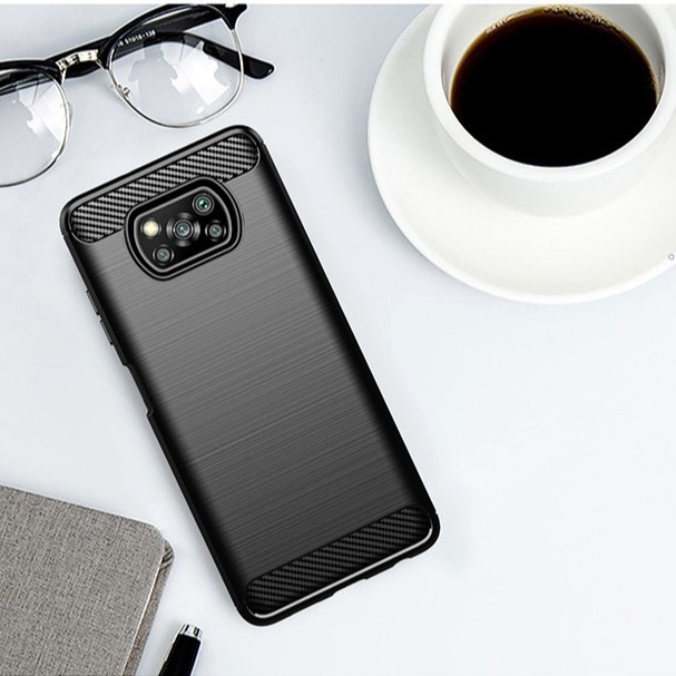 Ốp lưng Redmi Poco X3 NFC Fiber Carbon chống sốc cao cấp, cực bền cực ôm máy