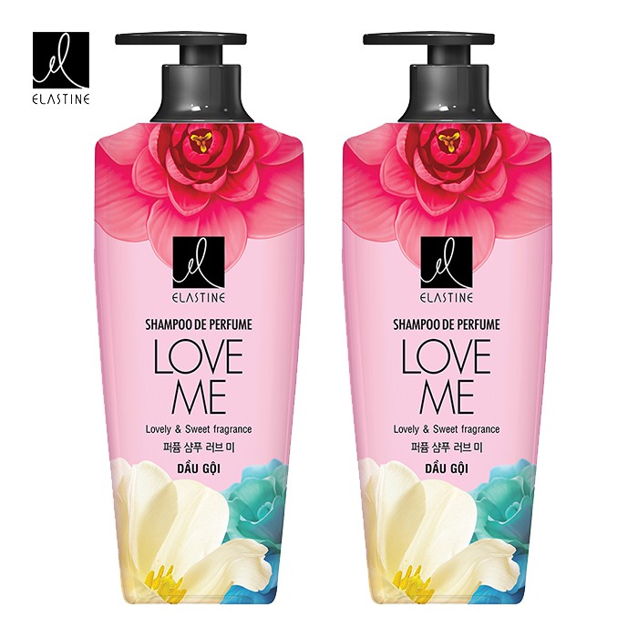 Bộ Dầu Gội Xả Nước Hoa Elastine De Perfume Love Me (600ml)