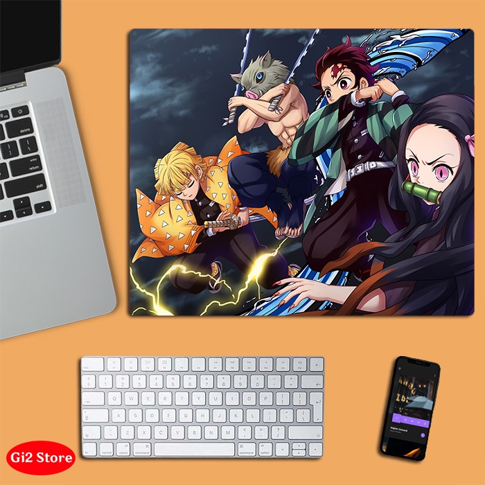 Lót chuột anime Kimetsu No Yaiba - Diệt Quỷ Cứu Nhân - Demon Slayer cỡ nhỏ size 20x24, in 3D đẹp siêu rẻ (mẫu mới)