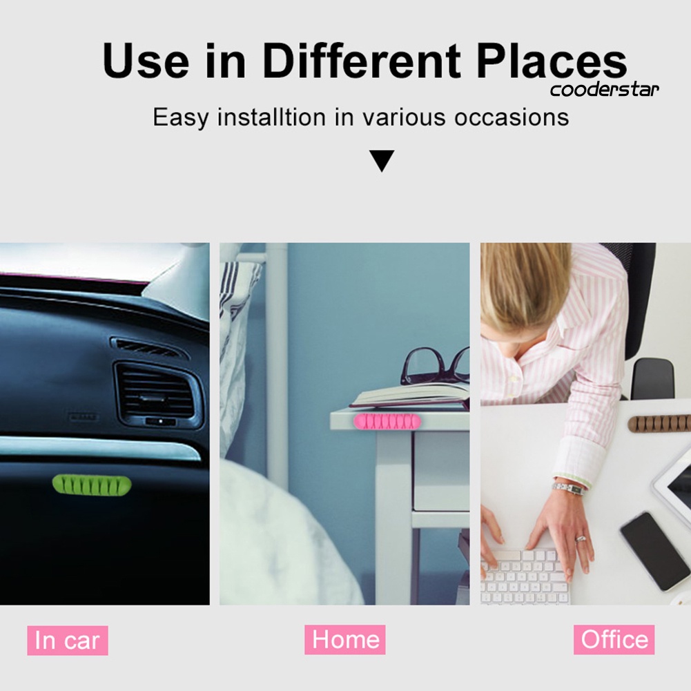 Dụng cụ quấn dây cáp sạc 7 lỗ bằng silicone tiện lợi