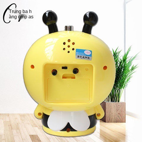 Creative Student Bee Alarm Clock Đồng hồ dành cho trẻ em Nói báo lại Chuông đôi to đầu giường Quét thức im lặng tro