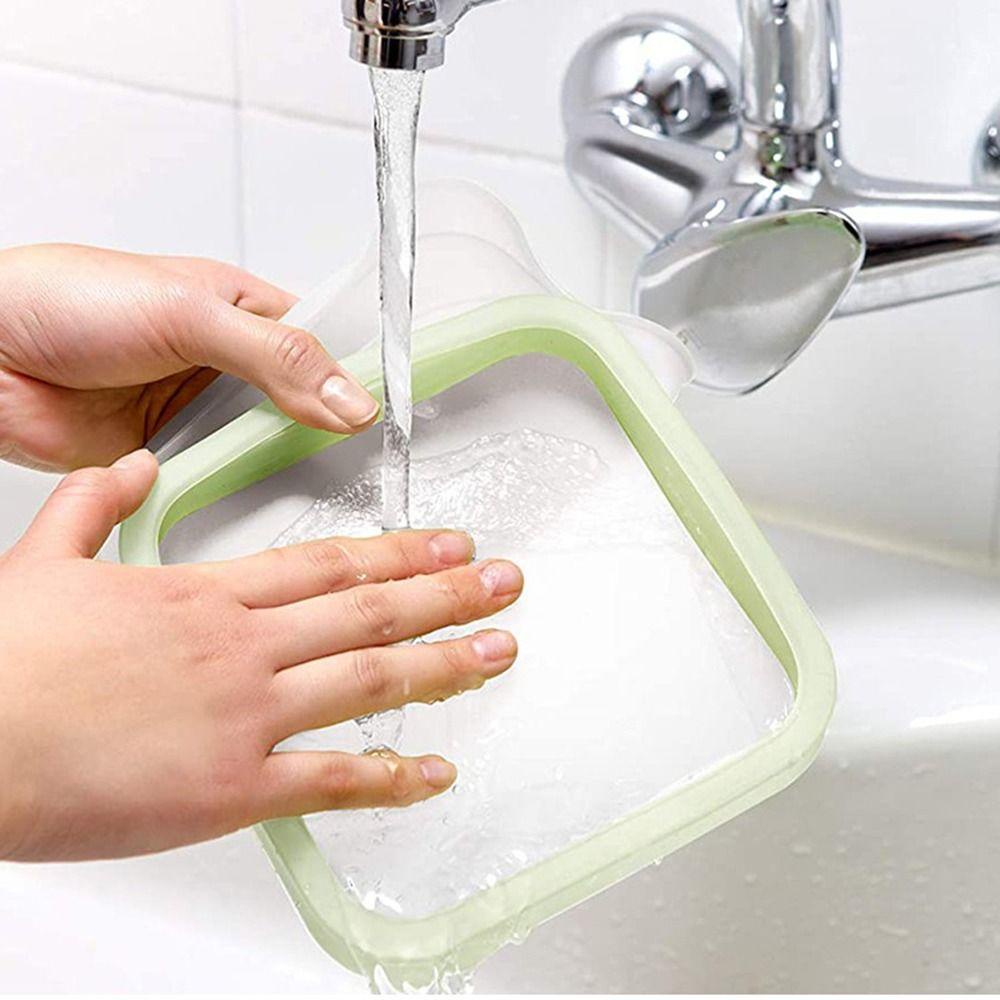 Hộp Đựng Bánh Mì Sandwich Bằng Silicone Tiện Dụng Cho Học Sinh / Nhân Viên Văn Phòng