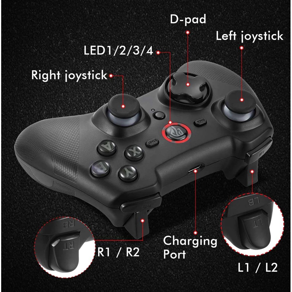 Tay cầm chơi game không dây EasySMX ESM 9101 2.4G Wireless Gaming Controller