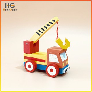 [ĐỒ CHƠI GIÁO DỤC]Bộ Đồ Chơi Lắp Ghép Mô Hình Xe Cần Cẩu Bằng Gỗ Cho Bé HOMEGUIDE KIDS
