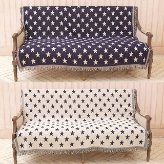 Thảm Vintage Nhập Khẩu Hoạ Tiết Ngôi Sao Xanh, Thảm Trải Sofa, Thảm Trải Sàn, Thảm Treo Tường