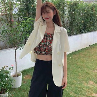 Áo blazer tay ngắn