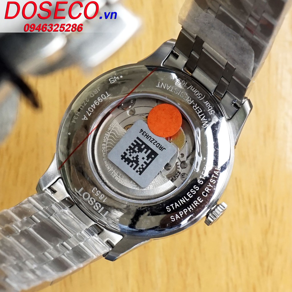 Đồng Hồ Nam Tissot Cơ Automatic Chính Hãng Chemin Des Tourelles T099.407.11.058.00Dây Kim Loại Cao Cấp TS52