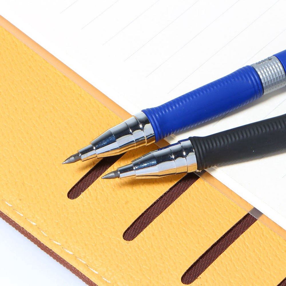 Bút chì kim bấm ngòi 2B 2mm màu đen/ xanh dương tiện lợi dành cho văn phòng/ trường học