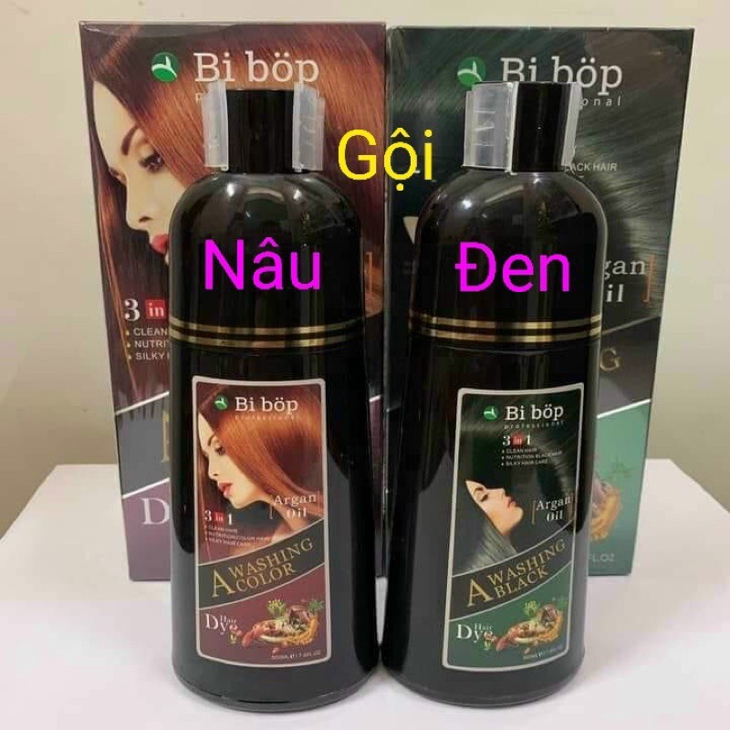 Dầu gội nhuộm tóc đen và nâu Nhật Bản ( thương hiệu bibop )