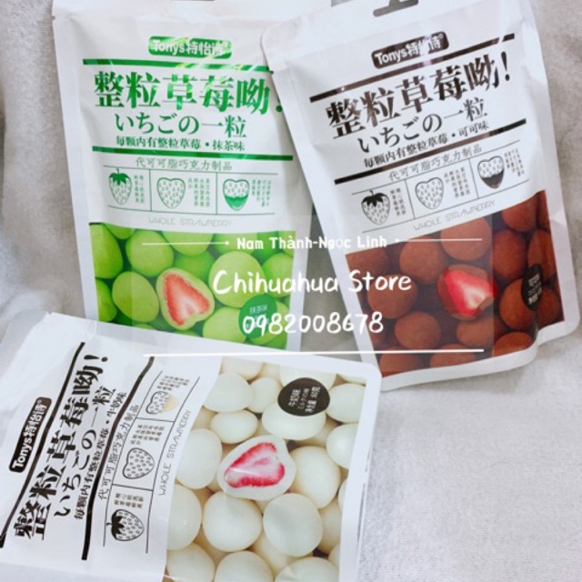 Socola bọc dâu tây sấy