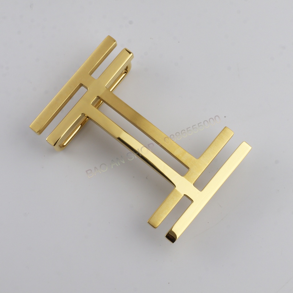 Mặt thắt lưng chữ H cho dây lưng cao cấp, mặt thắt lưng Nam #516