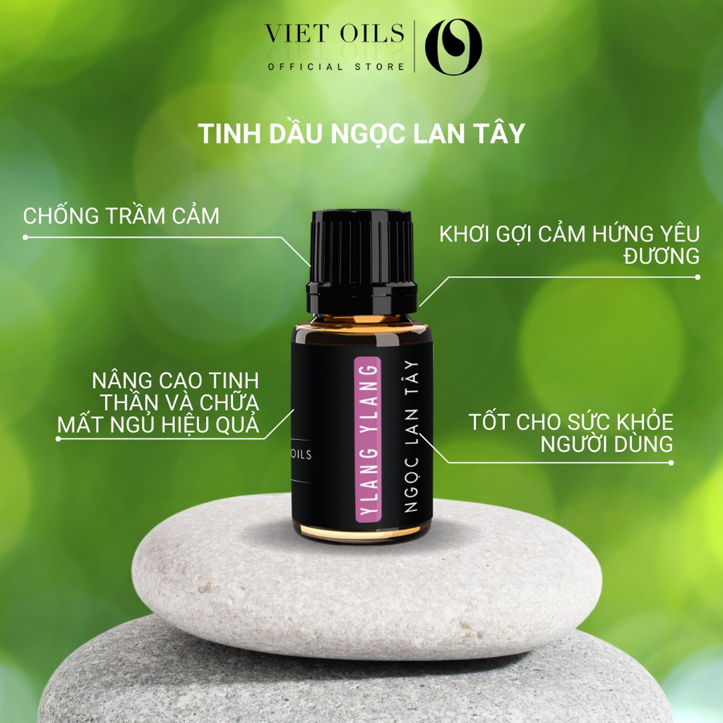 Tinh dầu thiên nhiên Ngọc Lan Tây Viet Oils 10ml xông phòng giảm bớt căng thẳng