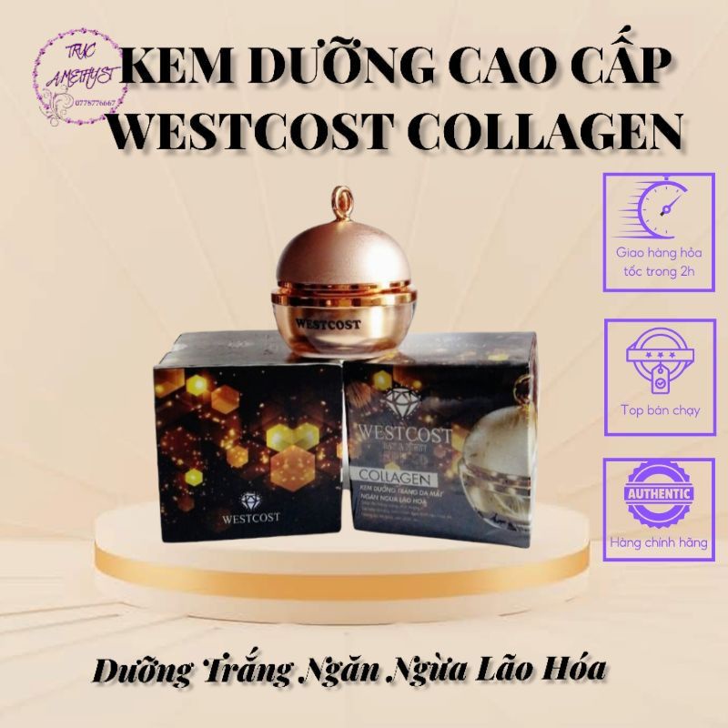 KEM DƯỠNG SIÊU TRẮNG WESTCOST COLLAGEN CỐT YẾN SPF 50