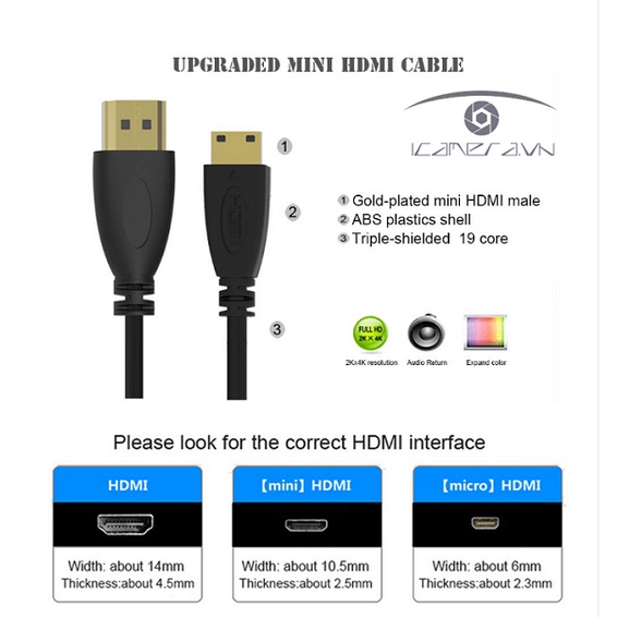DÂY CÁP HDMI RA MINI HDMI 5M