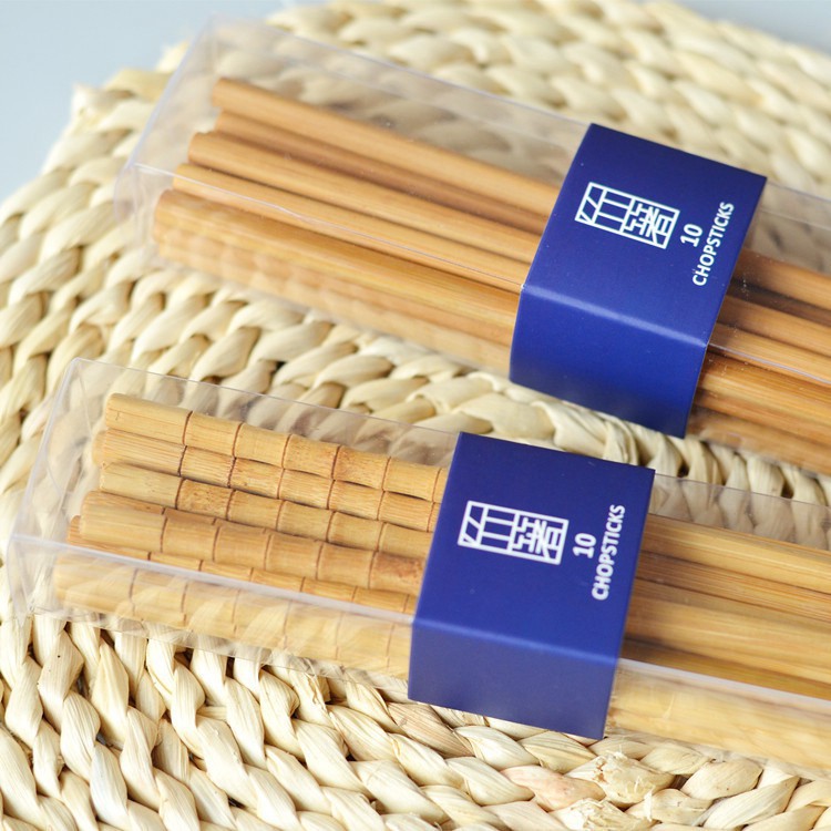 Bộ đũa gỗ tre tự nhiên 10 đôi BAMBOOO ECO an toàn vệ sinh, sử dụng cho gia đình, nhà hàng, khách sạn, đồ dùng nhà bếp