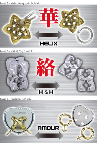 Giải mã sắt Nhật (Hanayama Cast Puzzle)