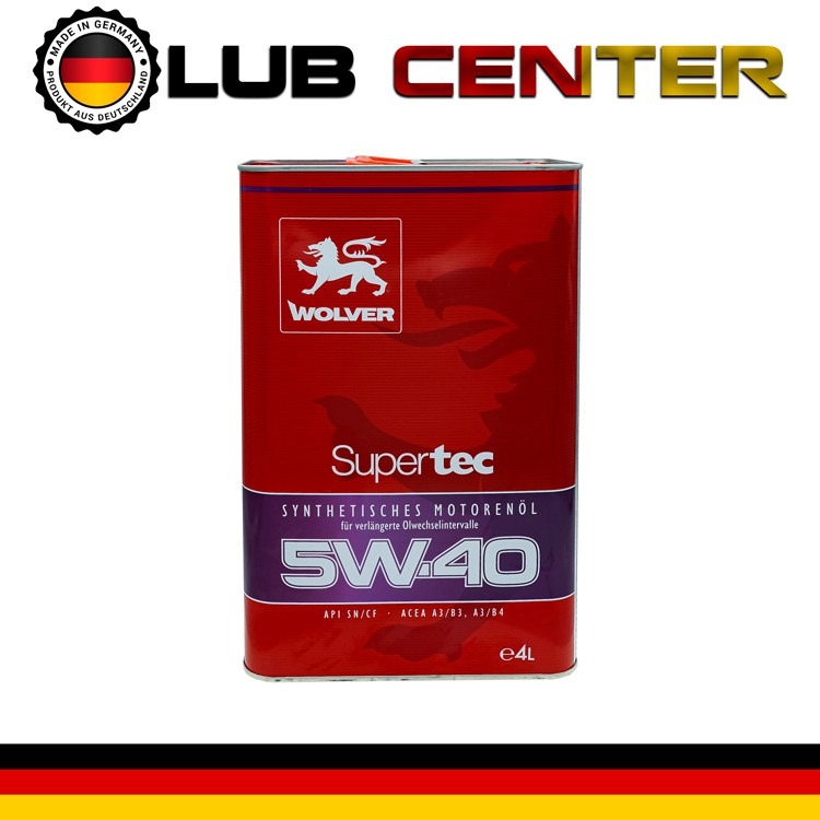 Nhớt ô tô Wolver SuperTec 5W40 4L