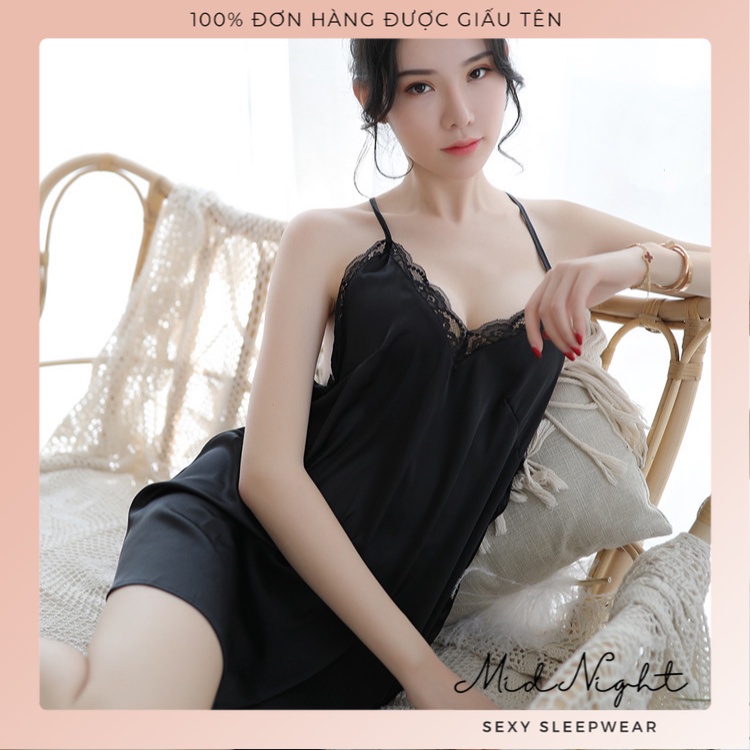 Váy Ngủ Sexy Ren Hai Dây Chữ V Ngực Sâu - Đồ Lót Gợi Cảm Quyến Rũ Đầy Khiêu Gợi Cho Nàng Mid Night Sexy | BigBuy360 - bigbuy360.vn