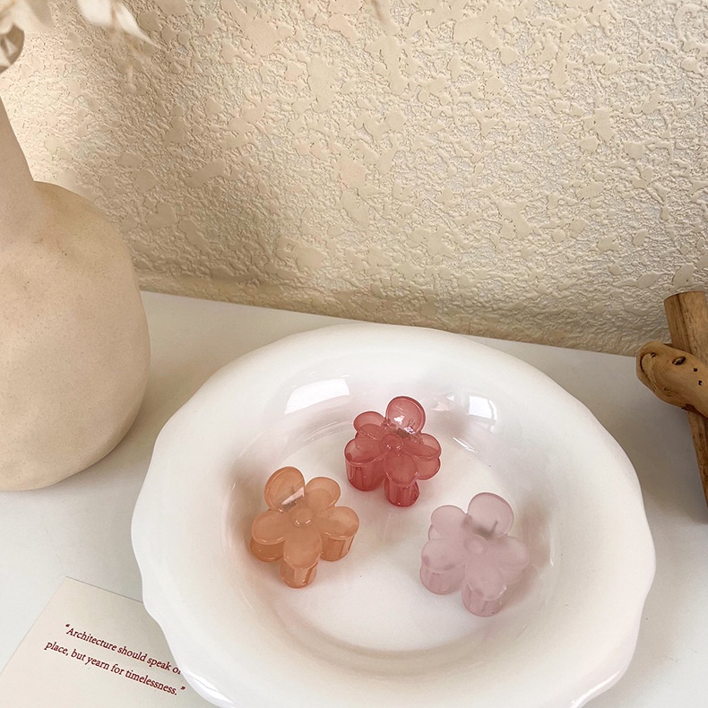 Kẹp Tóc Hình Cá Mập Đính Hoa Hồng Ngọt Ngào Thời Trang Hàn Quốc