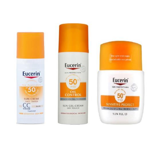 [VŨ KHÍ CHỐNG NẮNG] EUCERIN KEM CN TRANG ĐIỂM - SUN FACE TINTED CC CREAM SPF50+