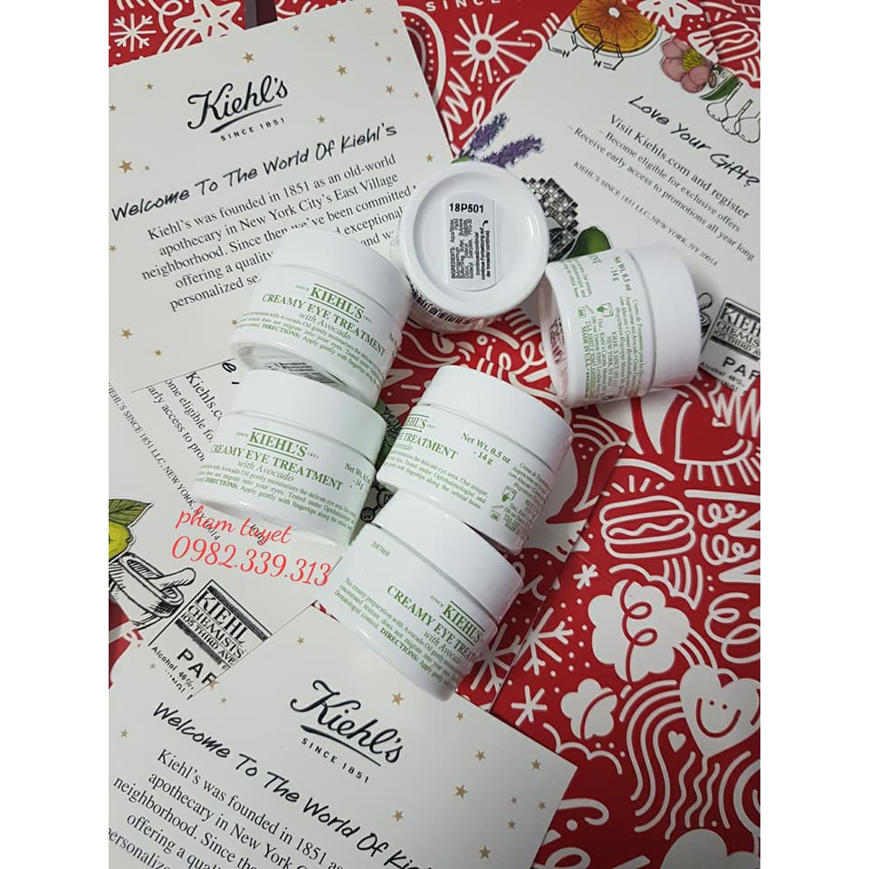 [ Fullsize 14g/ 28g ] Kem dưỡng mắt Kiehl’s Creamy Eye Treatment with Avocado | BigBuy360 - bigbuy360.vn