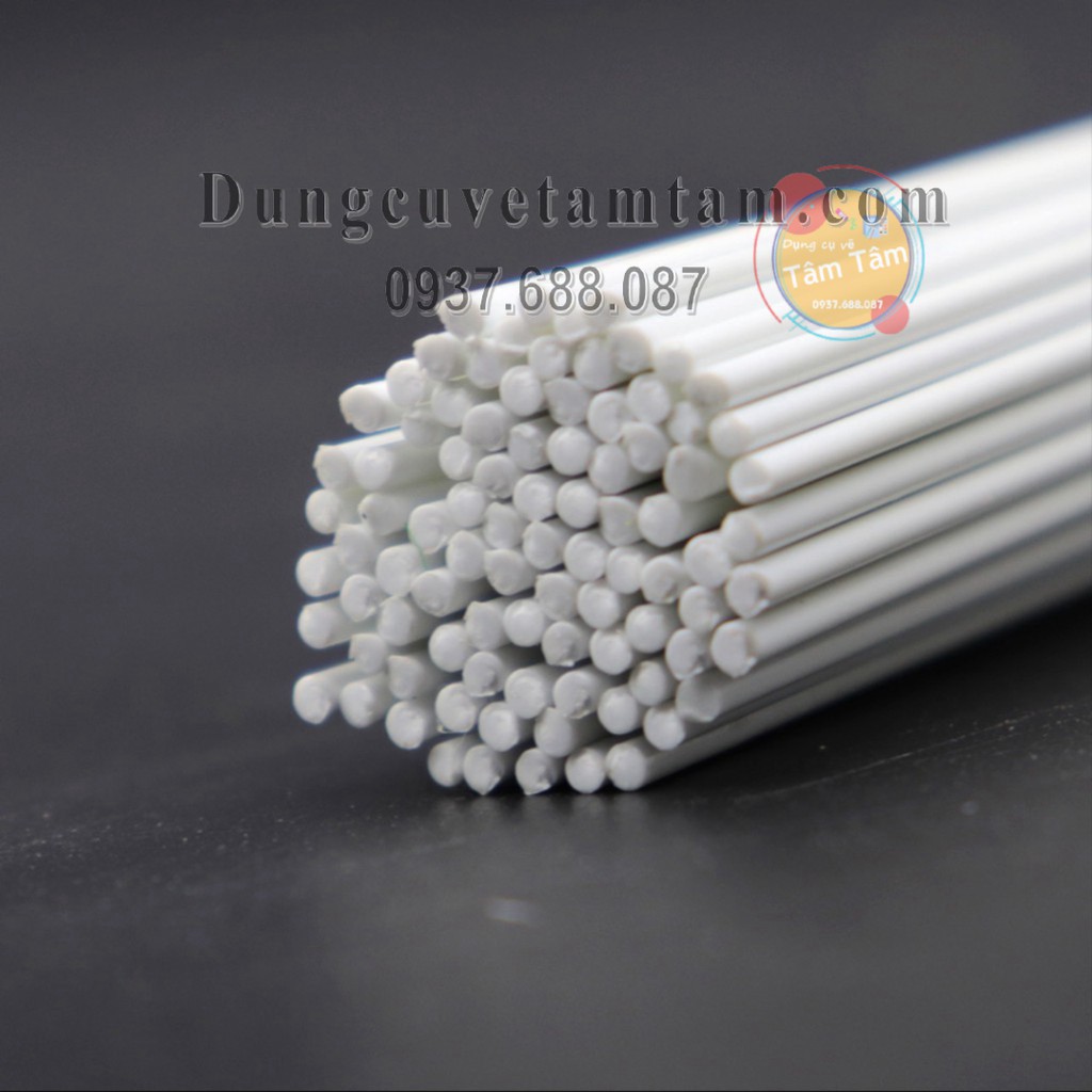 [ TÂM TÂM ]-Cột Mô hình, Cột nhựa làm mô hình, CỘT ĐẶC TRÒN (dài 25cm-50cm/1 cây) -Mô hình