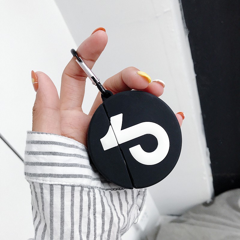 Case airpods Logo Tiktok, Vỏ bao airpod 1 2, inpods 12 silicon đựng tai nghe bluetooth , tai nghe không dây