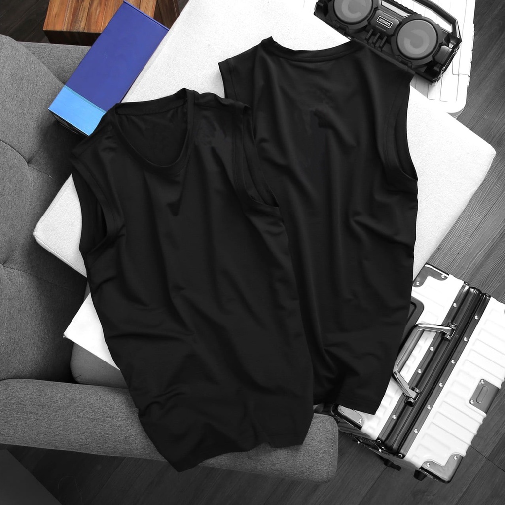 Áo Sát Nách Tập Gym Thể Thao Cao Cấp 𝗔𝗦𝗡 Áo Ba Lỗ Nam Co Dãn - 4 Màu