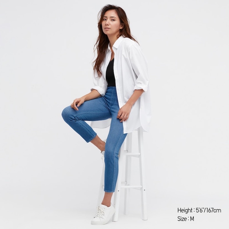 Quần jegging uni xuất Nhật màu jean