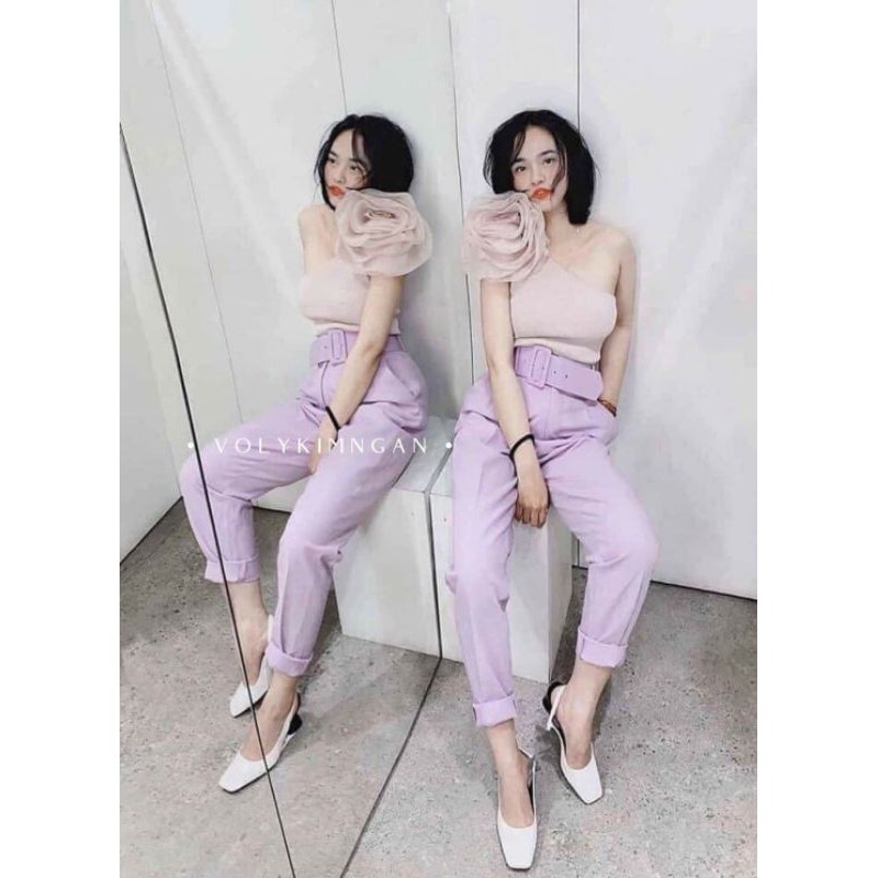 Set đũi dây quần suông ( hình thật)