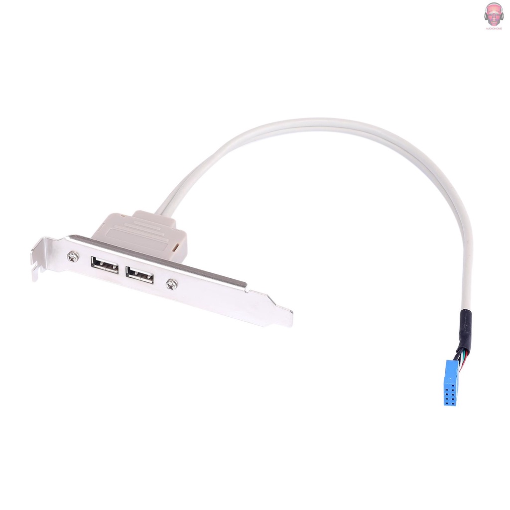 Dây Cáp Mở Rộng 2 Cổng Usb 2.0 Sang 9 Pin Cho Pc Ốp